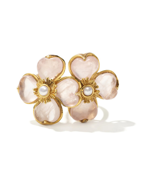 Bague Trèfle Toi & Moi Rose Bague Trèfle Toi & Moi Rose