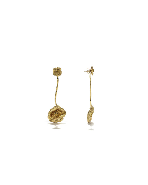 Boucles d'oreilles Fleur de Pavot