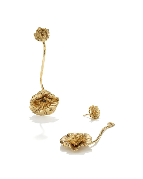 Boucles d'oreilles Fleur de Pavot